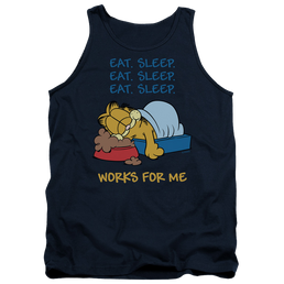 Garfield Works For Me Men's Tank Men's Tank Garfield   