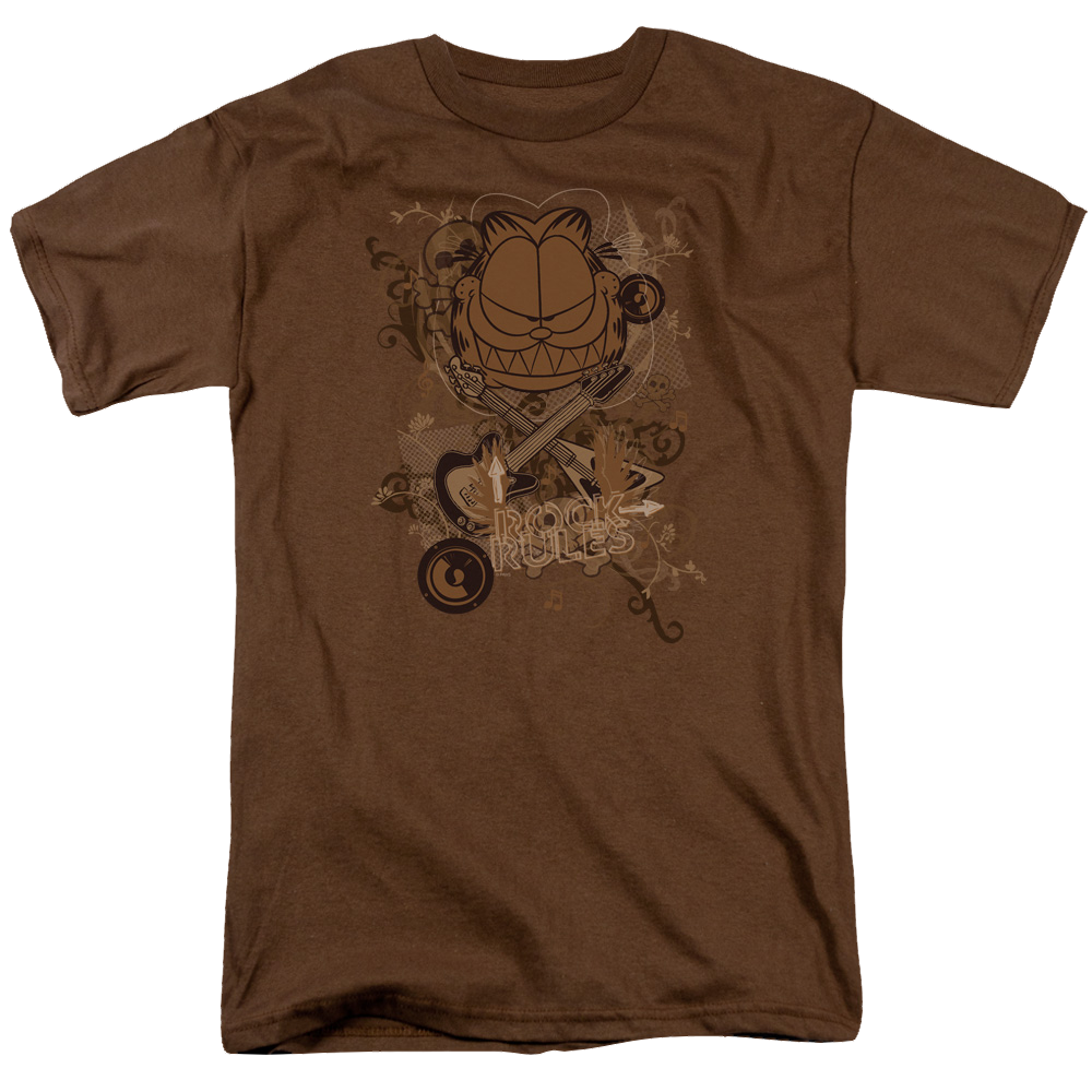 Garfield Rock Rules - Men's Regular Fit T-Shirt Men's Regular Fit T-Shirt Garfield   