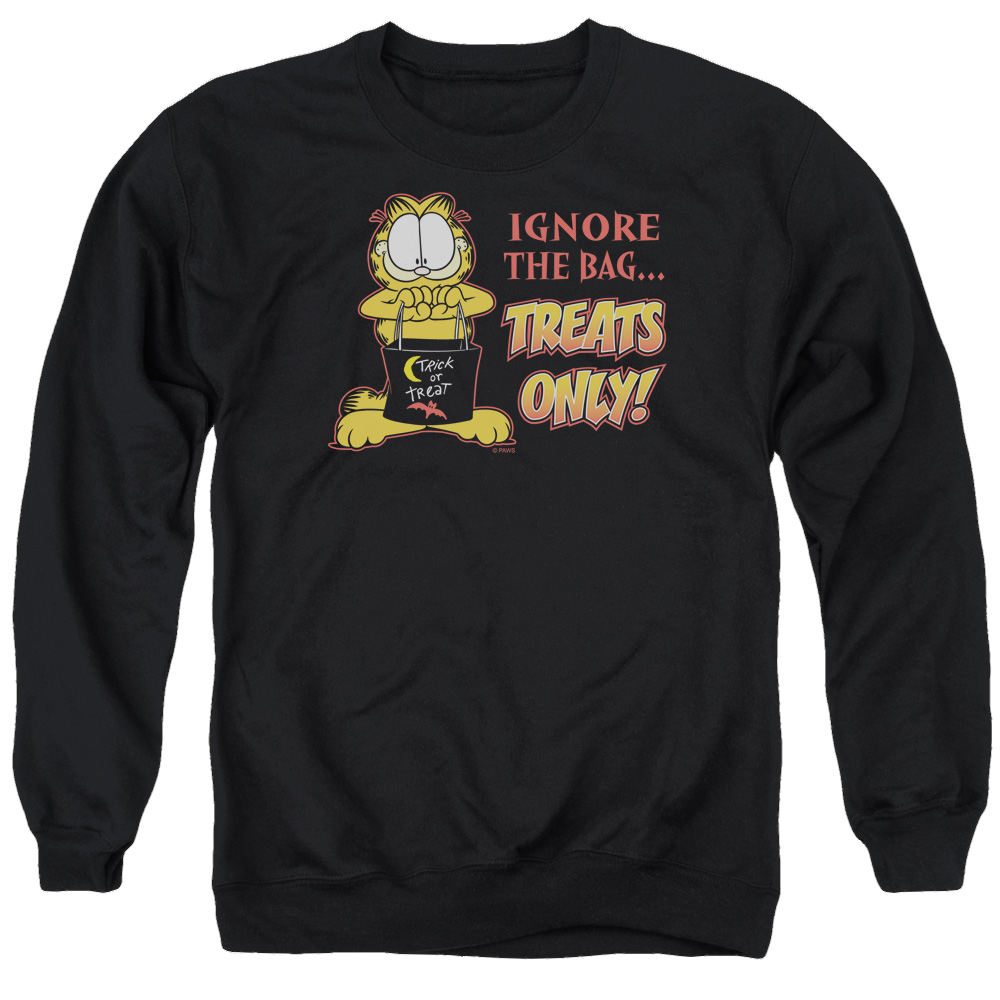 Garfield Treats Only - Men's Crewneck Sweatshirt Men's Crewneck Sweatshirt Garfield   