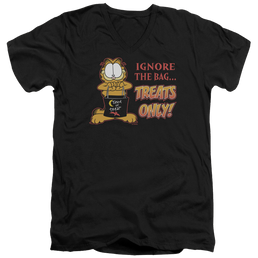Garfield Treats Only - Men's V-Neck T-Shirt Men's V-Neck T-Shirt Garfield   