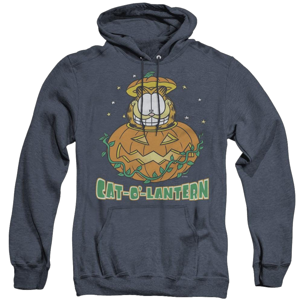 Garfield Cat O Lantern - Heather Pullover Hoodie Heather Pullover Hoodie Garfield   