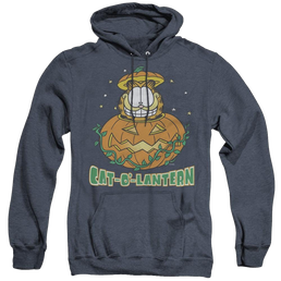 Garfield Cat O Lantern - Heather Pullover Hoodie Heather Pullover Hoodie Garfield   