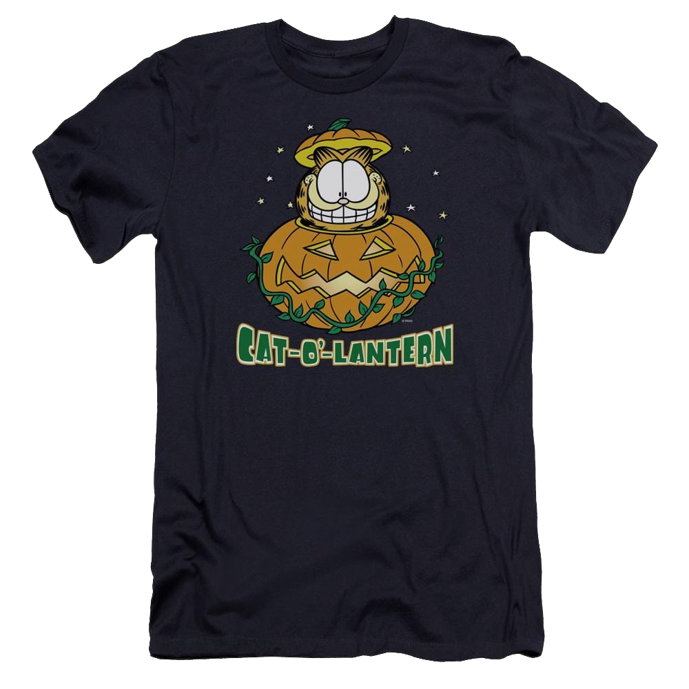 Garfield Cat O Lantern - Men's Premium Slim Fit T-Shirt Men's Premium Slim Fit T-Shirt Garfield   