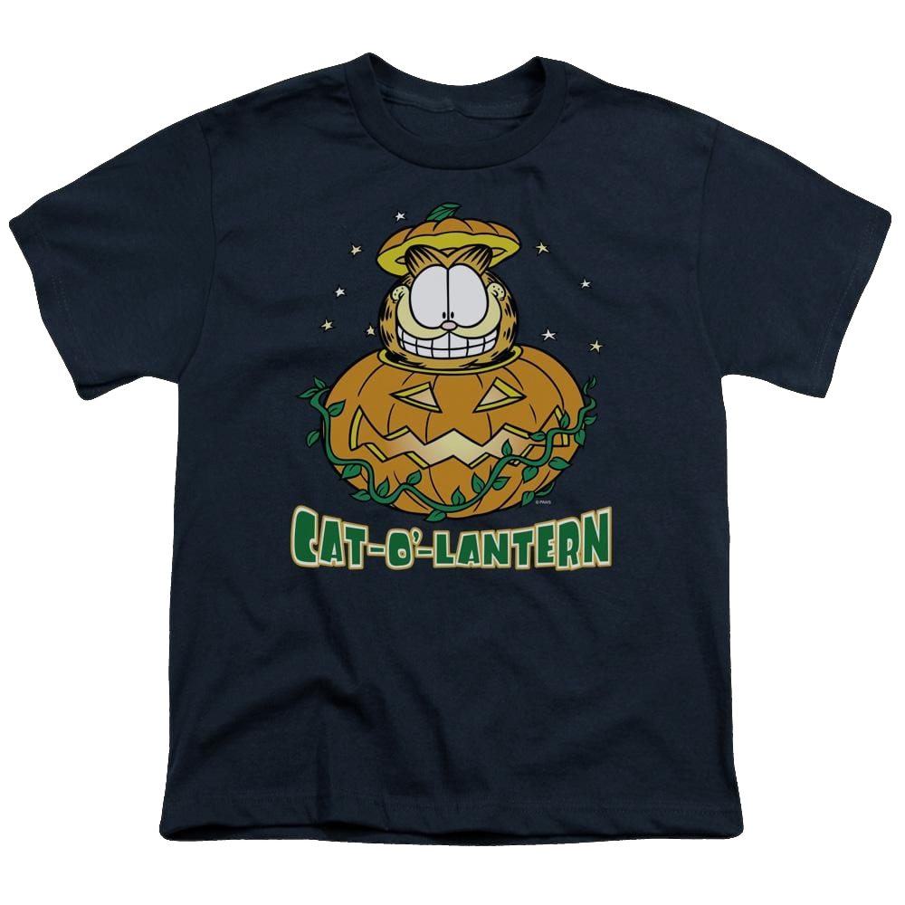 Garfield Cat O Lantern - Youth T-Shirt (Ages 8-12) Youth T-Shirt (Ages 8-12) Garfield   