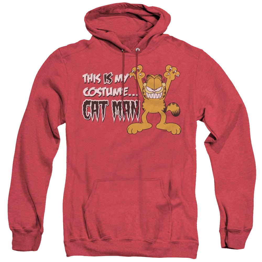 Garfield Cat Man - Heather Pullover Hoodie Heather Pullover Hoodie Garfield   
