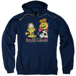 Garfield Drooling Pumpkins - Pullover Hoodie Pullover Hoodie Garfield   