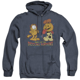 Garfield Drooling Pumpkins - Heather Pullover Hoodie Heather Pullover Hoodie Garfield   