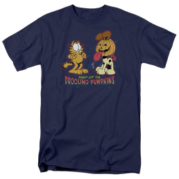 Garfield Drooling Pumpkins - Men's Regular Fit T-Shirt Men's Regular Fit T-Shirt Garfield   