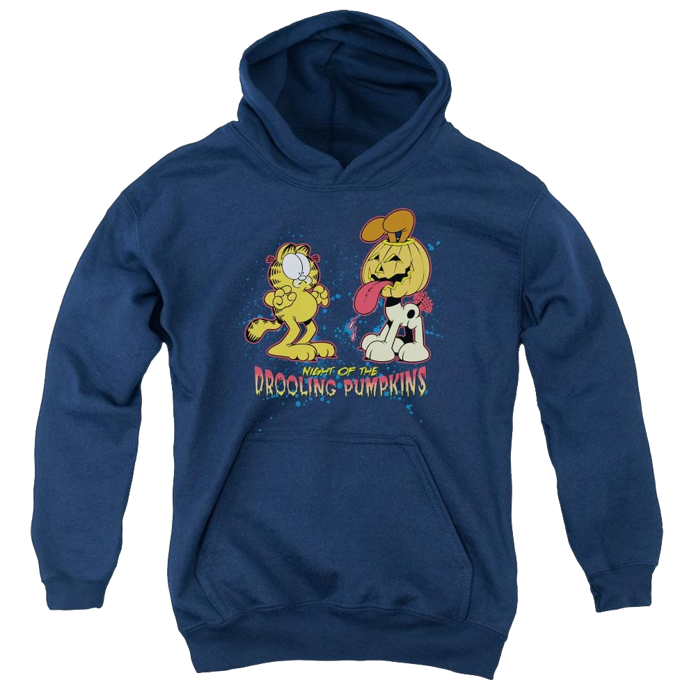 Garfield Drooling Pumpkins - Youth Hoodie (Ages 8-12) Youth Hoodie (Ages 8-12) Garfield   