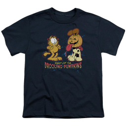 Garfield Drooling Pumpkins - Youth T-Shirt (Ages 8-12) Youth T-Shirt (Ages 8-12) Garfield   