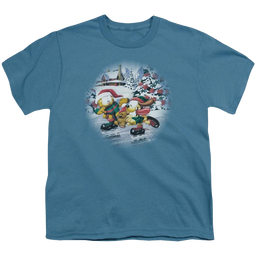 Garfield Ice Skating - Youth T-Shirt (Ages 8-12) Youth T-Shirt (Ages 8-12) Garfield   