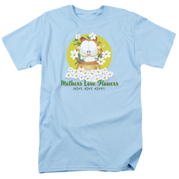 Garfield Mothers Love Flowers - Men's Regular Fit T-Shirt Men's Regular Fit T-Shirt Garfield   