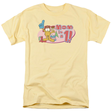 Banana men's regular fit t-shirt with Garfield Mom Number One graphic