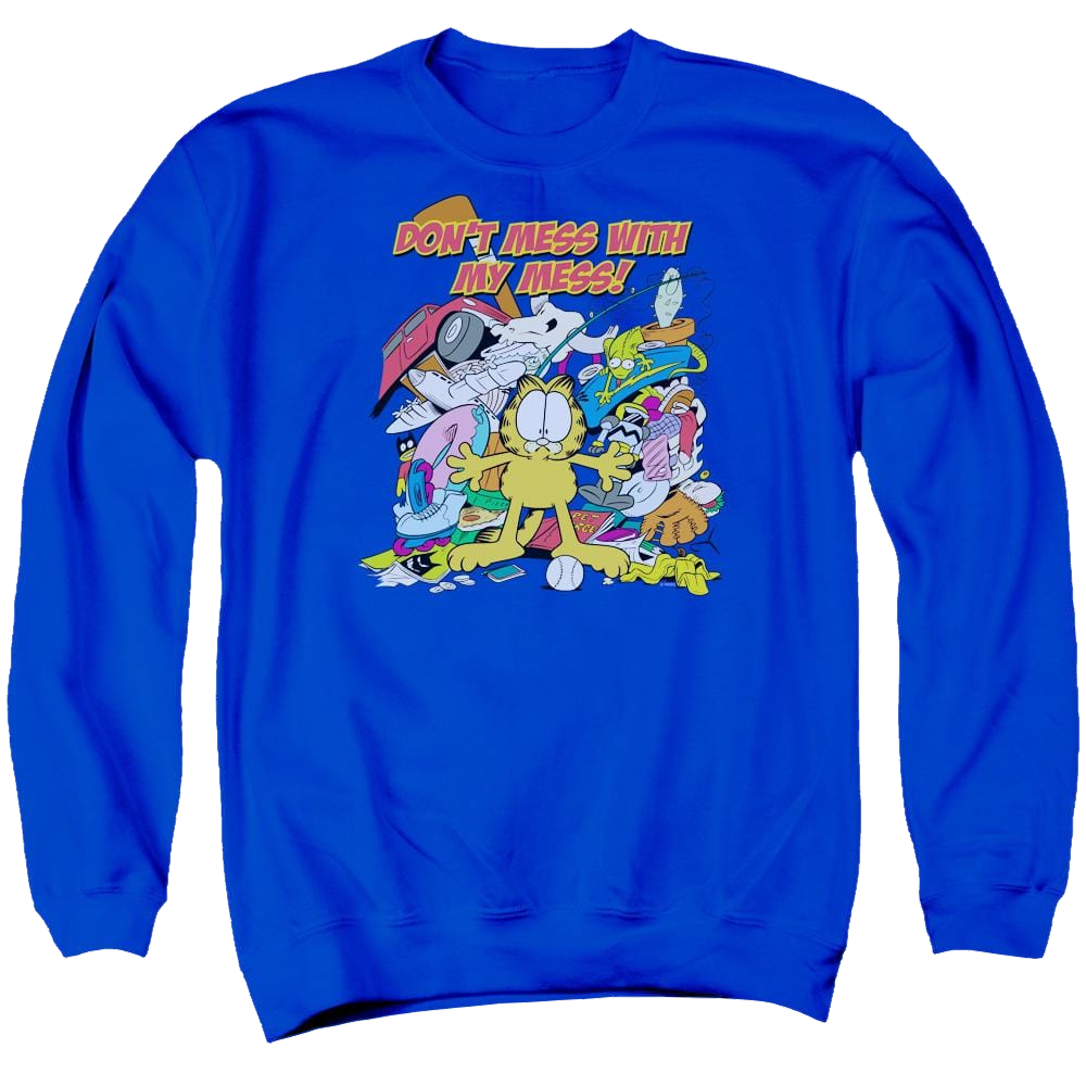 Garfield My Mess - Men's Crewneck Sweatshirt Men's Crewneck Sweatshirt Garfield   