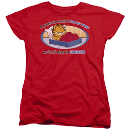 Garfield Pop Out Of Bed - Women's T-Shirt Women's T-Shirt Garfield   