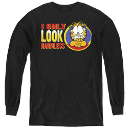 Garfield I Only Look Harmless - Youth Long Sleeve T-Shirt Youth Long Sleeve T-Shirt Garfield   