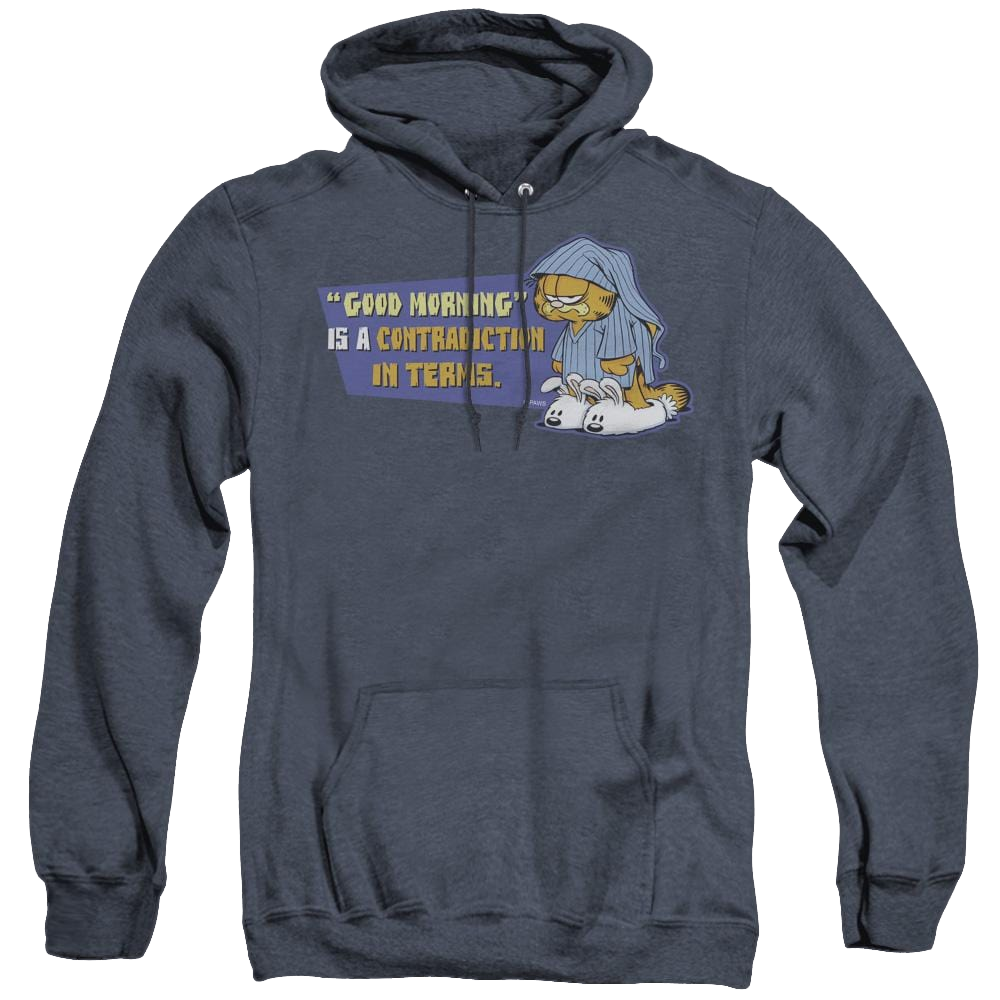 Garfield Contradicition In Terms - Heather Pullover Hoodie Heather Pullover Hoodie Garfield   