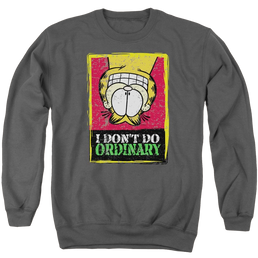 Garfield I Don't Do Ordinary - Men's Crewneck Sweatshirt Men's Crewneck Sweatshirt Garfield   