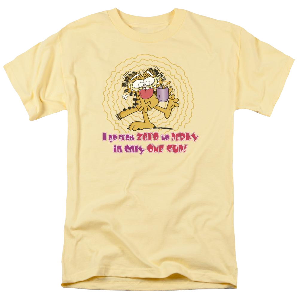Garfield From Zero To Perky - Men's Regular Fit T-Shirt Men's Regular Fit T-Shirt Garfield   