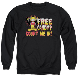 Garfield Count Me In - Men's Crewneck Sweatshirt Men's Crewneck Sweatshirt Garfield   