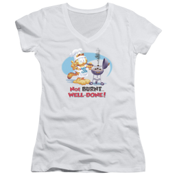 Garfield Well Done - Juniors V-Neck T-Shirt Juniors V-Neck T-Shirt Garfield   