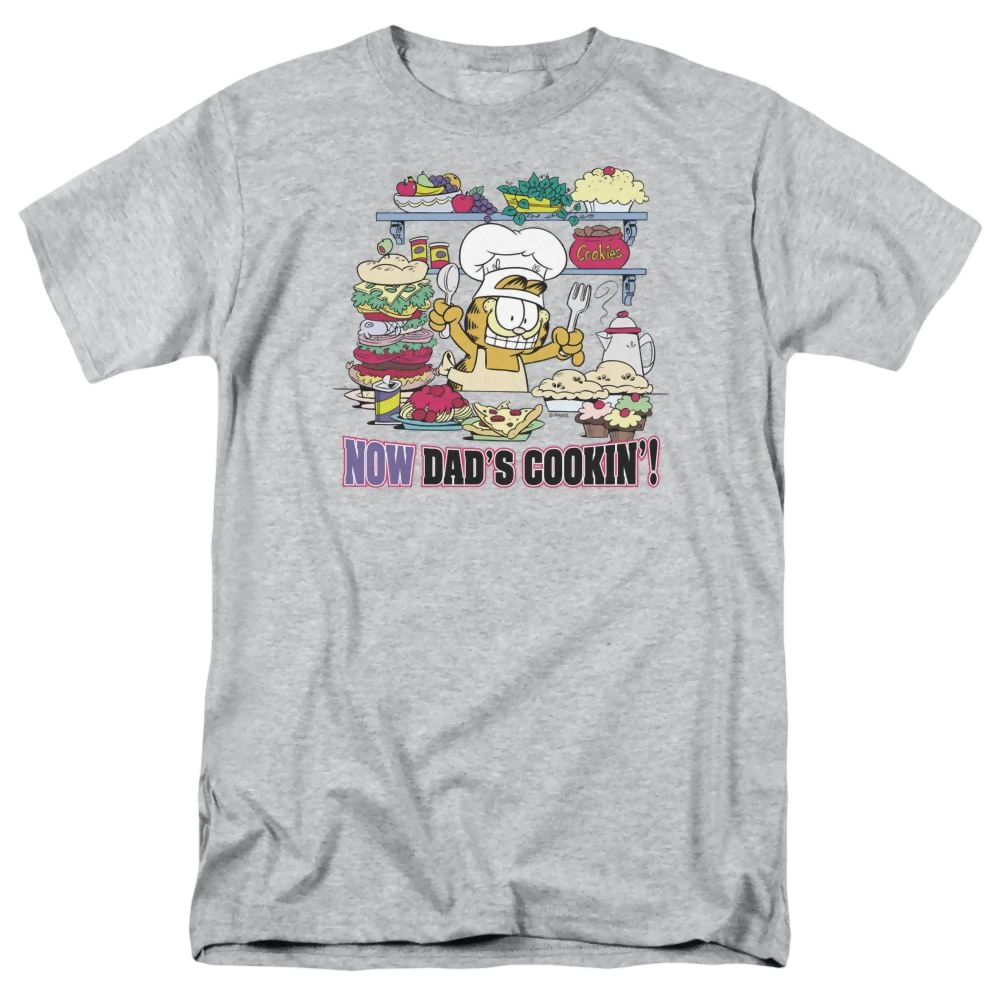 Garfield Now Dads Cooking - Men's Regular Fit T-Shirt Men's Regular Fit T-Shirt Garfield   