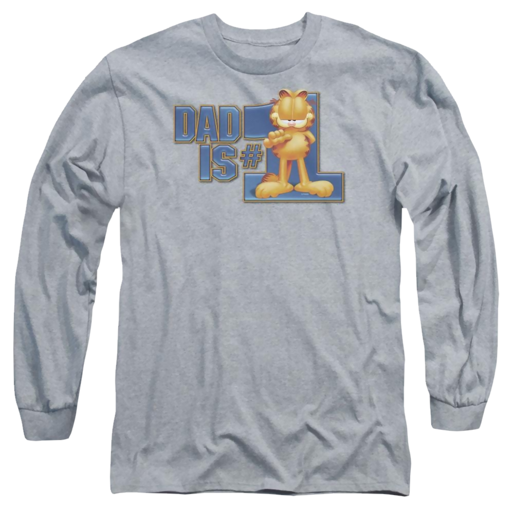 Garfield Dad Is Number One - Men's Long Sleeve T-Shirt Men's Long Sleeve T-Shirt Garfield   