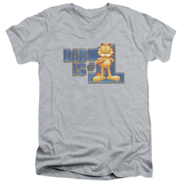 Garfield Dad Is Number One - Men's V-Neck T-Shirt Men's V-Neck T-Shirt Garfield   