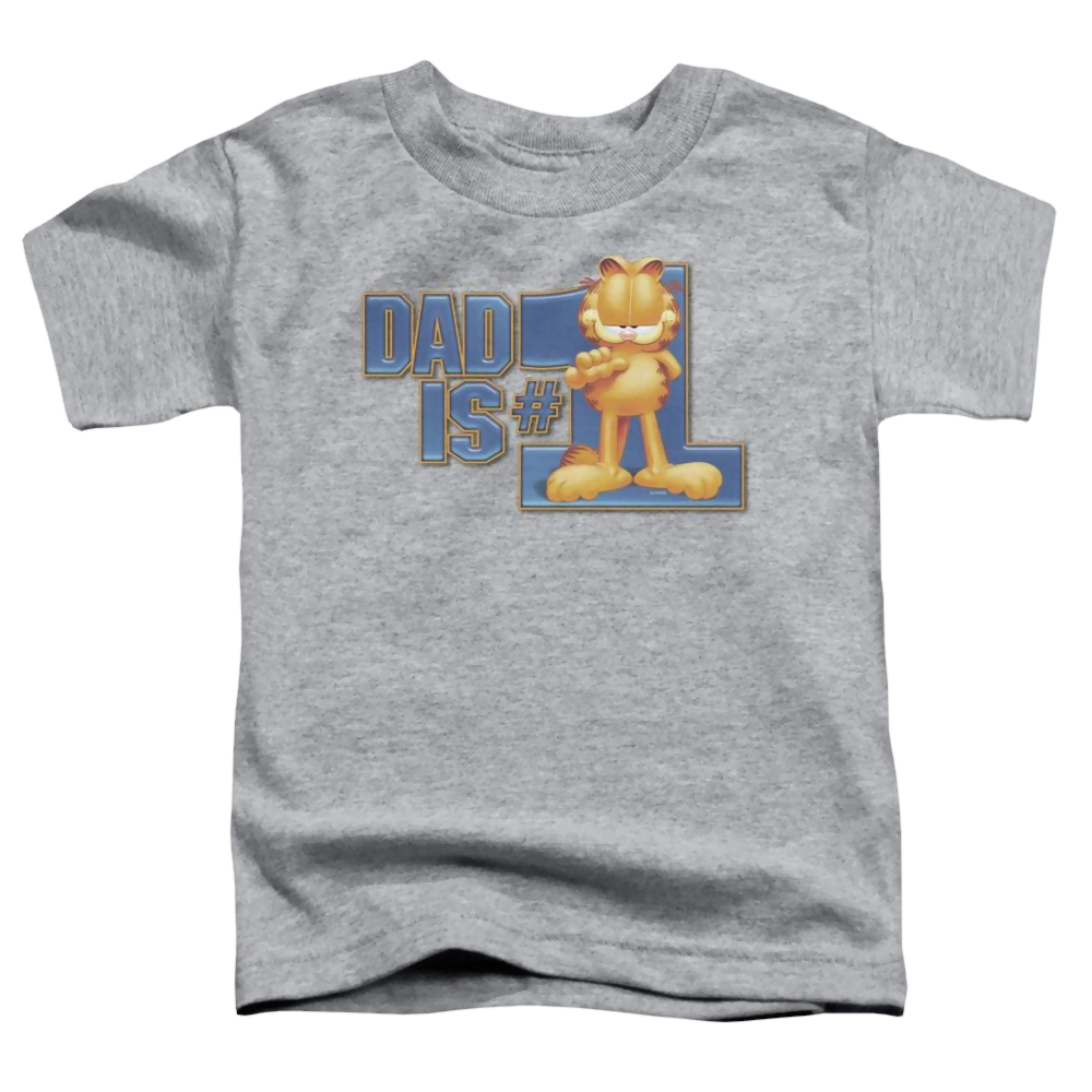 Garfield Dad Is Number One - Toddler T-Shirt Toddler T-Shirt Garfield   