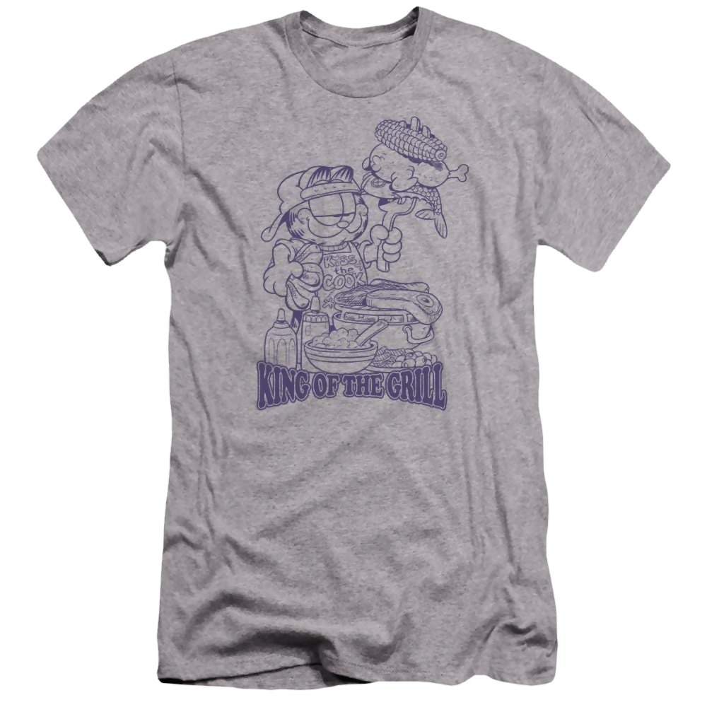 Garfield King Of The Grill - Men's Premium Slim Fit T-Shirt Men's Premium Slim Fit T-Shirt Garfield   