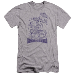 Garfield King Of The Grill - Men's Premium Slim Fit T-Shirt Men's Premium Slim Fit T-Shirt Garfield   