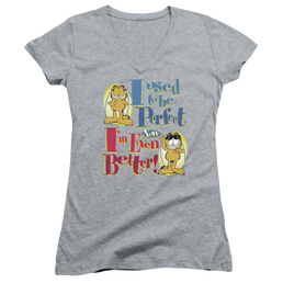 Garfield Even Better - Juniors V-Neck T-Shirt Juniors V-Neck T-Shirt Garfield   