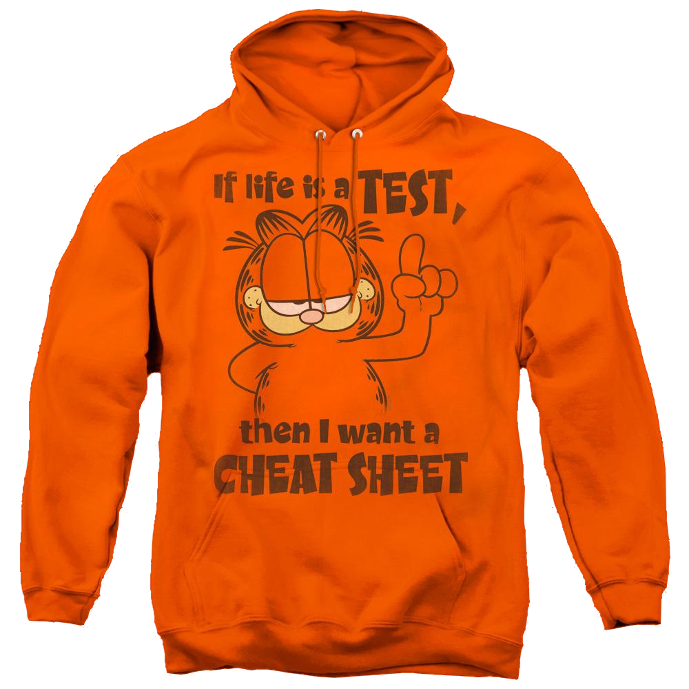 Garfield Cheat Sheet - Pullover Hoodie Pullover Hoodie Garfield   