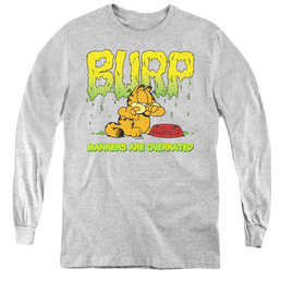 Garfield Manners - Youth Long Sleeve T-Shirt Youth Long Sleeve T-Shirt Garfield   