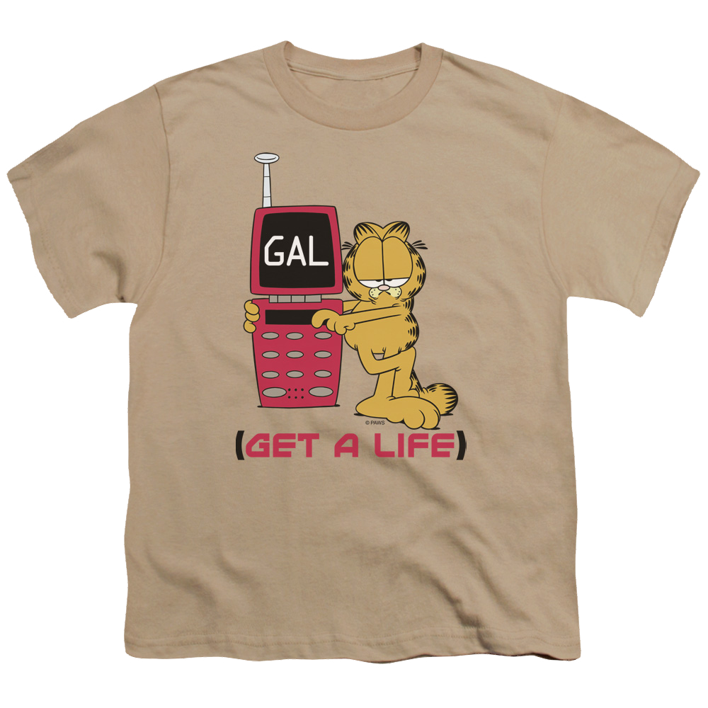 Garfield Get A Life - Youth T-Shirt (Ages 8-12) Youth T-Shirt (Ages 8-12) Garfield   