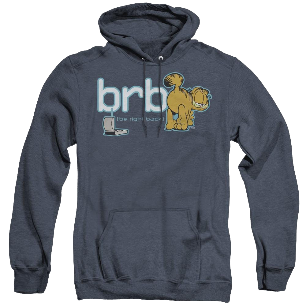Garfield Be Right Back - Heather Pullover Hoodie Heather Pullover Hoodie Garfield   