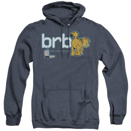 Garfield Be Right Back - Heather Pullover Hoodie Heather Pullover Hoodie Garfield   