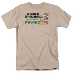 Garfield Difficult Choices - Men's Regular Fit T-Shirt Men's Regular Fit T-Shirt Garfield   
