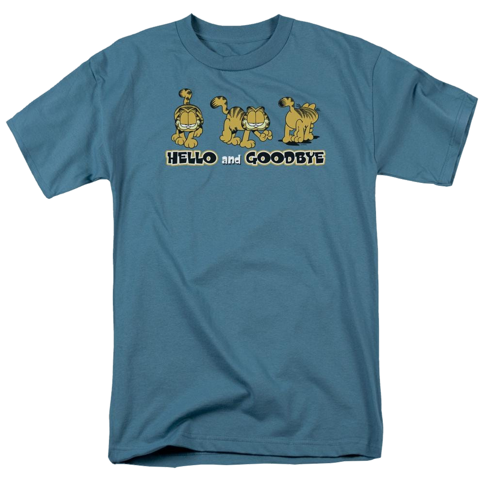 Garfield Hello And Goodbye - Men's Regular Fit T-Shirt Men's Regular Fit T-Shirt Garfield   