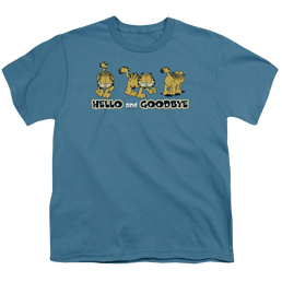 Garfield Hello And Goodbye - Youth T-Shirt (Ages 8-12) Youth T-Shirt (Ages 8-12) Garfield   