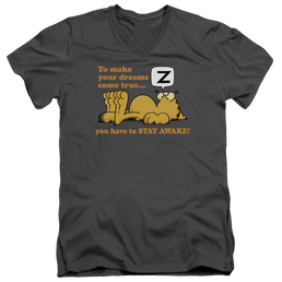 Garfield Stay Awake - Men's V-Neck T-Shirt Men's V-Neck T-Shirt Garfield   