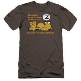 Garfield Stay Awake - Men's Premium Slim Fit T-Shirt Men's Premium Slim Fit T-Shirt Garfield   
