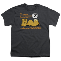 Garfield Stay Awake - Youth T-Shirt (Ages 8-12) Youth T-Shirt (Ages 8-12) Garfield   