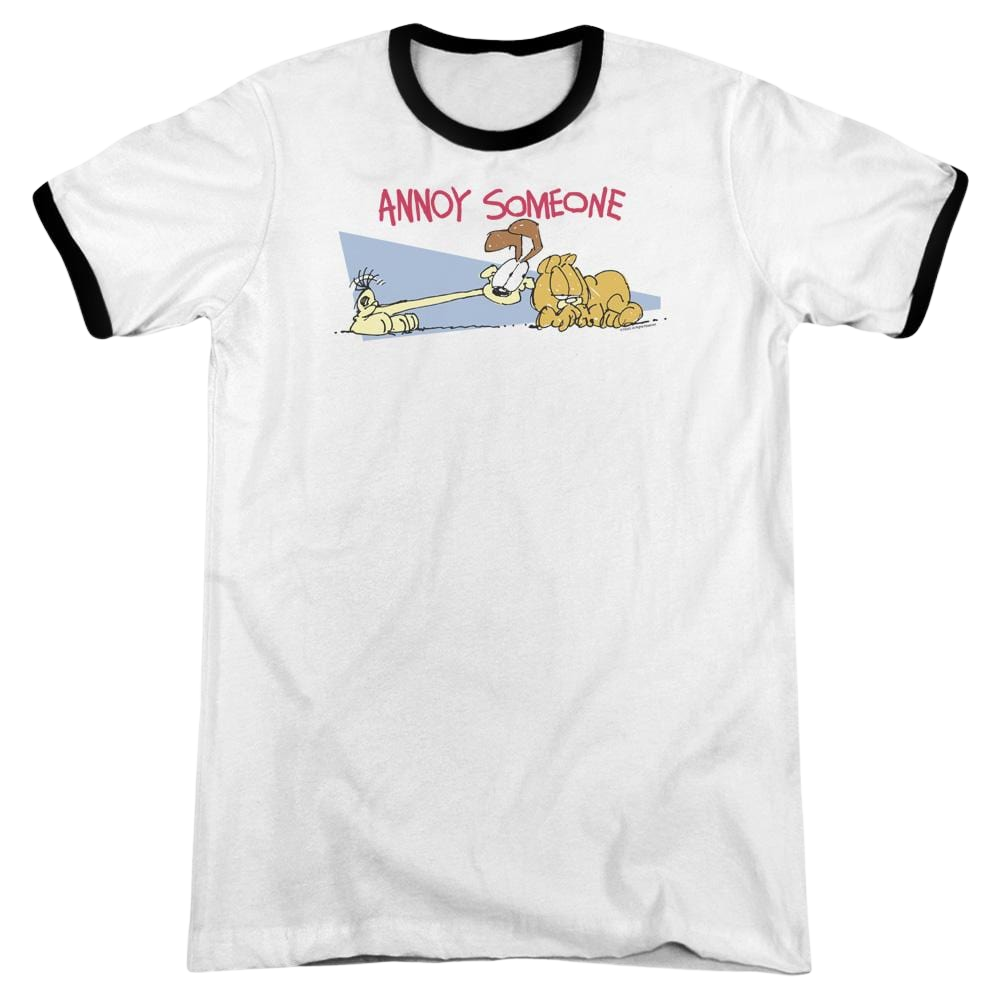 Garfield Annoy Someone - Men's Ringer T-Shirt Men's Ringer T-Shirt Garfield   