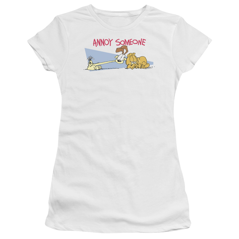 Garfield Annoy Someone - Juniors T-Shirt Juniors T-Shirt Garfield   