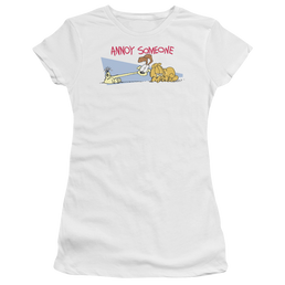 Garfield Annoy Someone - Juniors T-Shirt Juniors T-Shirt Garfield   