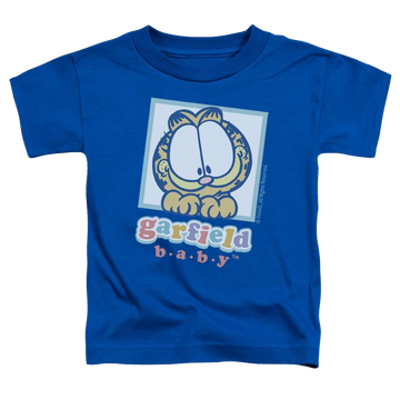 Royal toddler t-shirt with Baby Garfield graphic