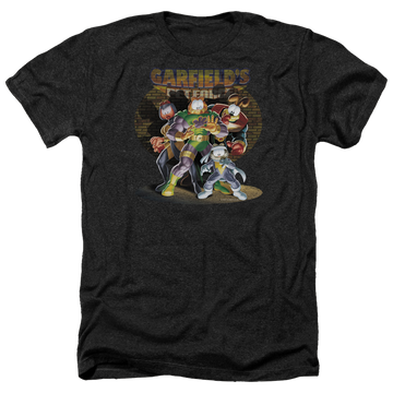 Charcoal men's heather t-shirt with Garfield Spotlight graphic