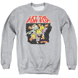 Garfield Let The Fur Fly - Men's Crewneck Sweatshirt Men's Crewneck Sweatshirt Garfield   