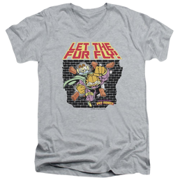 Garfield Let The Fur Fly - Men's V-Neck T-Shirt Men's V-Neck T-Shirt Garfield   